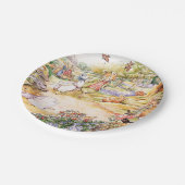 Jemima Puddle Duck氏と散歩キツネ ペーパープレート (アングル)