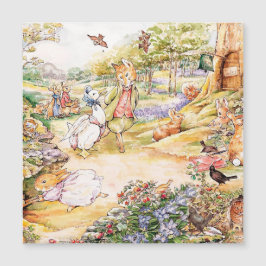 Jemima Puddle Duck氏と散歩キツネ マグネット招待状