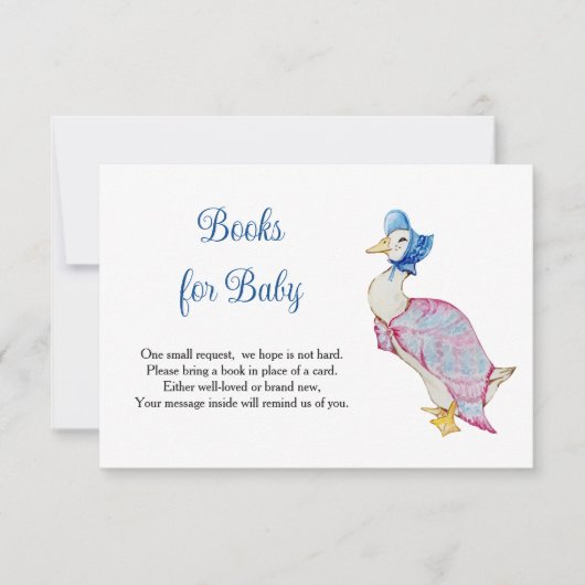 Jemima Puddleduck Books For Baby 出欠カード (正面)