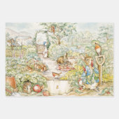 Jemima Pudle and Duck Peter the Rabbit Mix ラッピングペーパーシート (正面3)