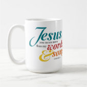 Jen Hawley歌詞と歌マグカップ コーヒーマグカップ (左)