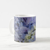 Jen Hydrangeas Mug #2カスタマイズ可能な名前 コーヒーマグカップ (正面左)