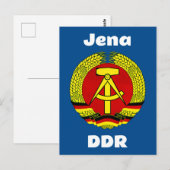 Jena, DDR, Deutsche Demokratische Republik Germany ポストカード (正面/裏面)