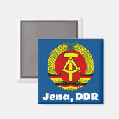 Jena, DDR, Jena, Germany (East German GDR Ossi) マグネット (正面/裏面)