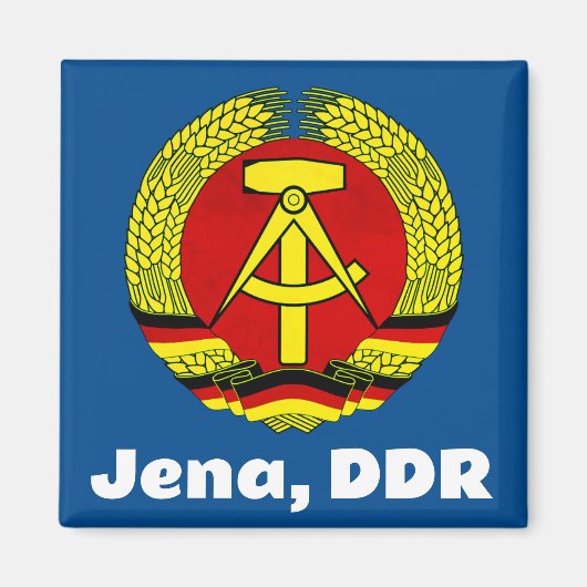 Jena, DDR, Jena, Germany (East German GDR Ossi) マグネット (正面)