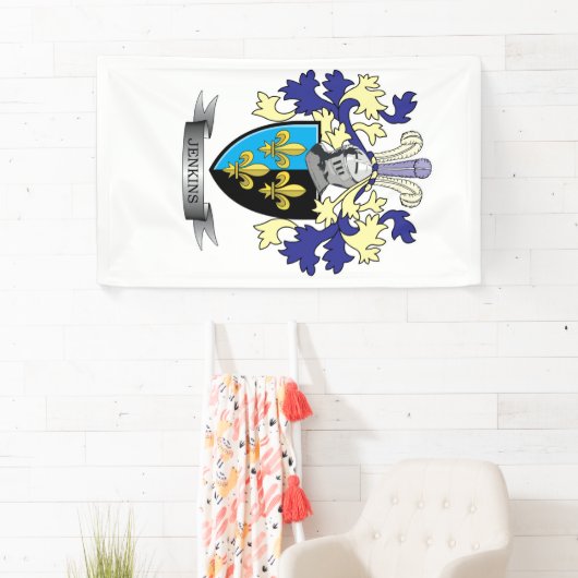 Jenkinsの家紋の紋章付き外衣 横断幕 (インサイチュ)