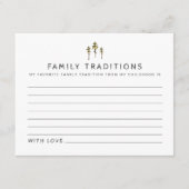 JENNAマウンテンパインベビー家族の伝統カード エンクロージャーカード (正面)