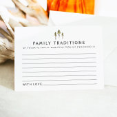 JENNAマウンテンパインベビー家族の伝統カード エンクロージャーカード