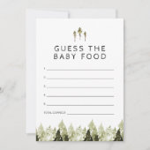 JENNAマウンテンパインベビー食ゲームを推測 招待状 (正面)