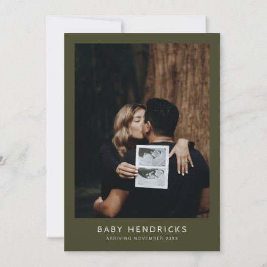 JENNA松の木の冒険が赤ちゃんのシャワーを待つ 招待状 (裏面)