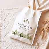 JENNA水色素朴松の木の赤ちゃんシャワー フェイバーバッグ