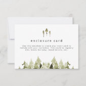 JENNA水色素朴松エンクロージャカード 招待状 (正面)