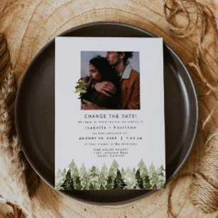 JENNA 素朴 Pine Treeの結婚スケジュール 招待状