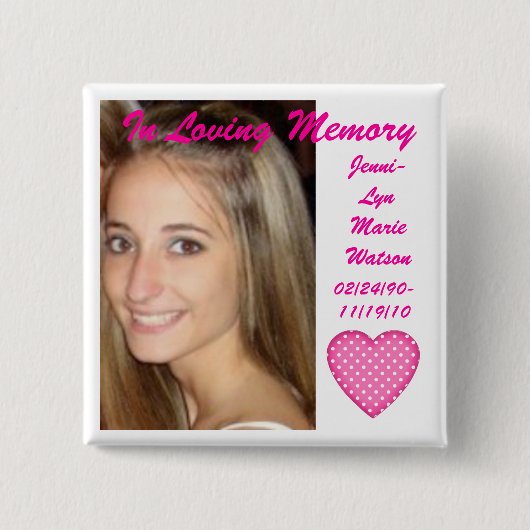 Jenniを覚えて下さい 缶バッジ (正面)