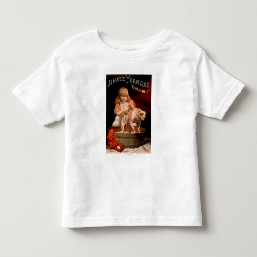 Jennie Yeamans "Our Jennie"女の子洗濯犬 トドラーTシャツ (正面)