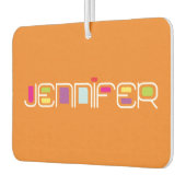 JENNIFERコンテンポグロカラーエアフレッシュナー：オレンジ カーエアーフレッシュナー (左)