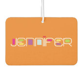 JENNIFERコンテンポグロカラーエアフレッシュナー：オレンジ カーエアーフレッシュナー (正面)