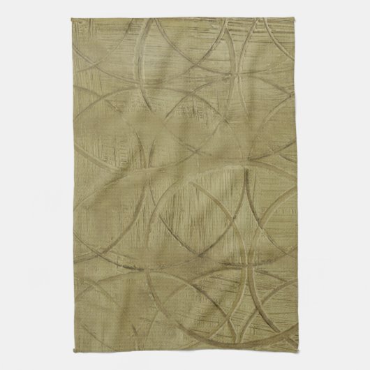 Jennifer 絵画 Goldbergerによるリンク円の詳細 キッチンタオル (縦)