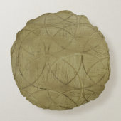 Jennifer 絵画 Goldbergerによるリンク円の詳細 ラウンドクッション (裏面)