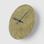 Jennifer 絵画 Goldbergerによるリンク円の詳細 ラウンド壁時計 (傾斜)