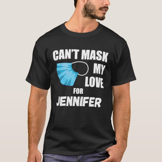 Jennifer 2020に対する私の愛を隠すことができない tシャツ (正面)