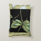Jennifer Goldberger葉によるドラゴンフライの挿入を持つ アクセントクッション (裏面(縦))