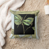 Jennifer Goldberger葉によるドラゴンフライの挿入を持つ クッション (ブランケット)