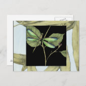 Jennifer Goldberger葉によるドラゴンフライの挿入を持つ ポストカード (正面/裏面)