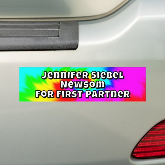 Jennifer Seibel Newsom for first partner バンパーステッカー (車上)