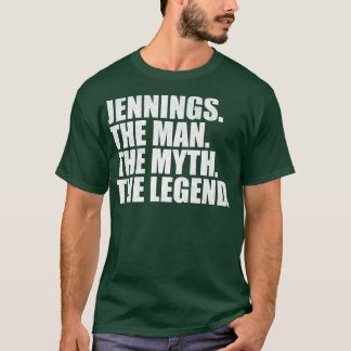 JenningsJenningsファミリー名Jennings姓Je Tシャツ