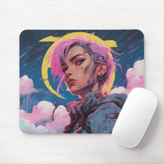 Jenny Cyberpunk Tapis de souris マウスパッド (マウス)