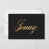 Jenny gold Design Lettering Karte (正面)