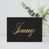 Jenny gold Design Lettering Karte (スタンド正面)
