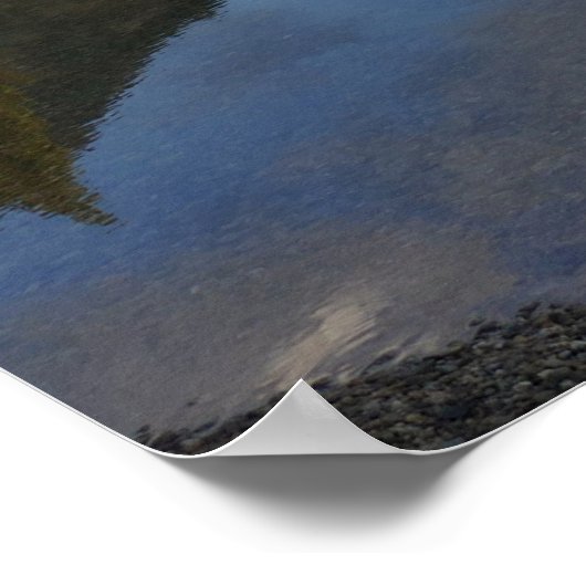 Jenny Lake IIでの反射 ポスター (角)