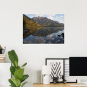 Jenny Lake IIでの反射 ポスター (ホームオフィス)