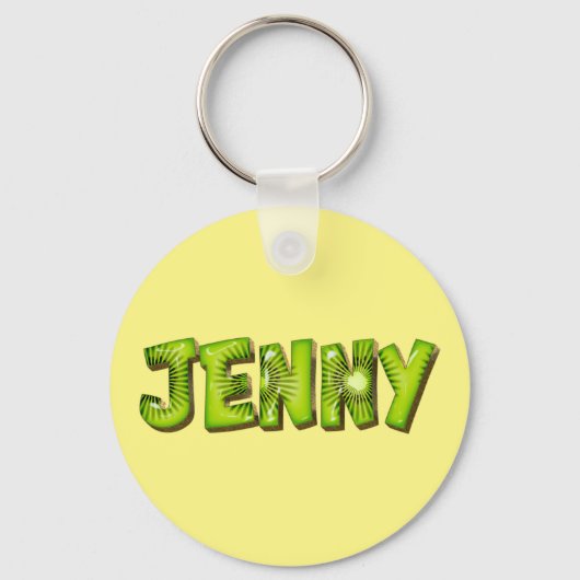 Jenny Name Kiwi Design Schlüsselanhänger キーホルダー (正面)