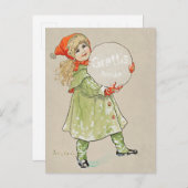 Jenny Nystrem FlickaメドスネボルCC0819 Grattis ポストカード (正面/裏面)