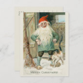 Jenny Nystrlomクリスマスブローニー&cat CC1192 シーズンポストカード (正面/裏面)