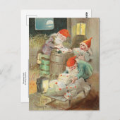 Jenny Nystromによるクリスマスモチーフ ポストカード (正面/裏面)