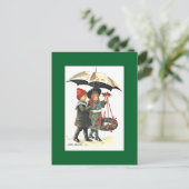 Jenny Nystromによるヴィンテージクリスマスポストカード シーズンポストカード (スタンド正面)