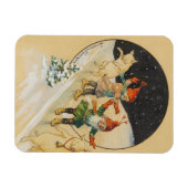 Jenny Nystrom – 古いスカンジナビア – クリスマス マグネット (横)