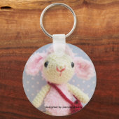 jennyandteddyによって設計された子羊 キーホルダー (正面)