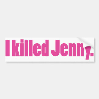 JennyPink バンパーステッカー
