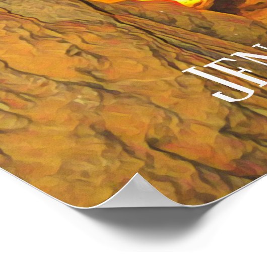 Jenolan Caves limestone caves Australia ポスター (角)