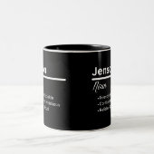 Jenson Boy Name Definition Personalized Mug ツートーンマグカップ (中央)