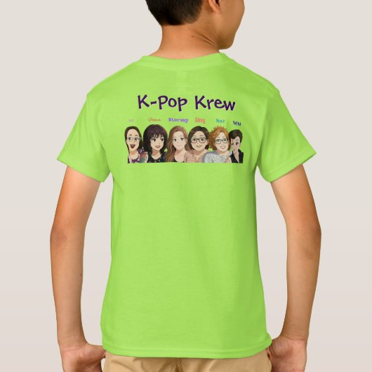 jenX Tunes グッズ キッズ Tシャツ (裏面)