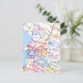 Jepara Indonesia City Map ポストカード (スタンド正面)