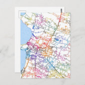 Jepara Indonesia City Map ポストカード (正面/裏面)