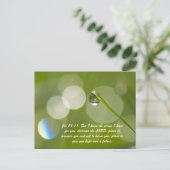 Jer 29:11：わたしはあなたのために持っている計画を知っている。 ポストカード (スタンド正面)