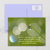 Jer 29:11：わたしはあなたのために持っている計画を知っている。 ポストカード (正面/裏面)